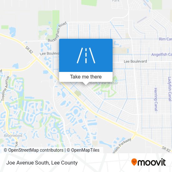 Joe Avenue South map