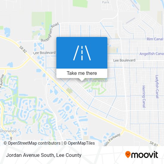 Jordan Avenue South map