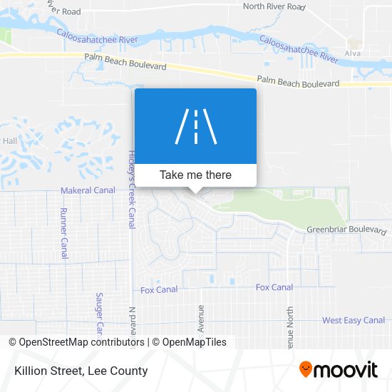 Killion Street map