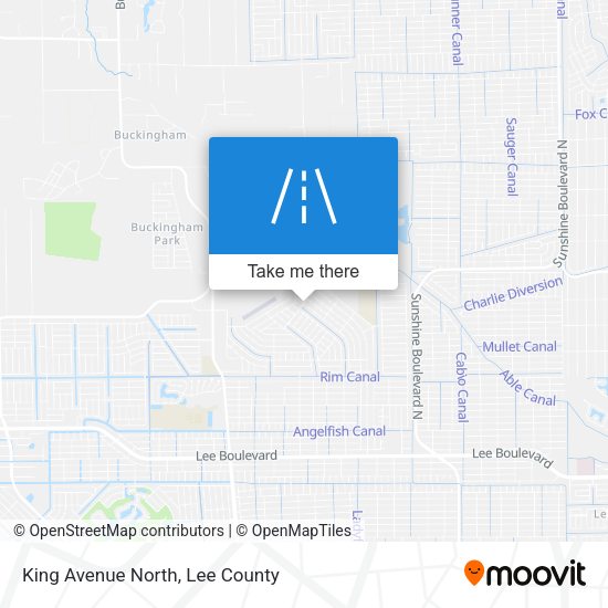 King Avenue North map