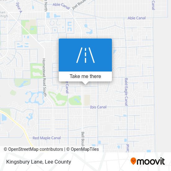 Mapa de Kingsbury Lane