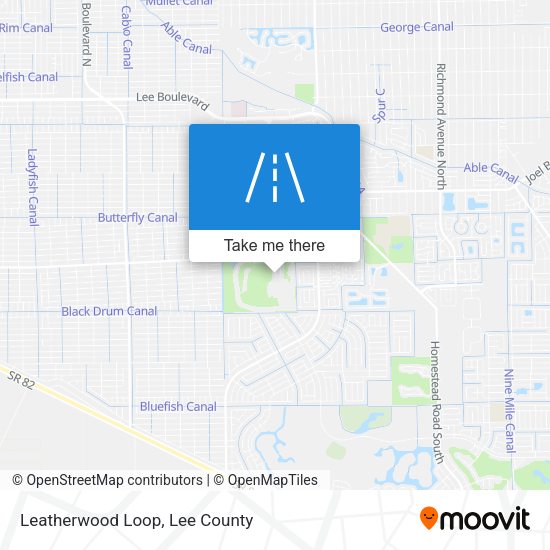 Leatherwood Loop map