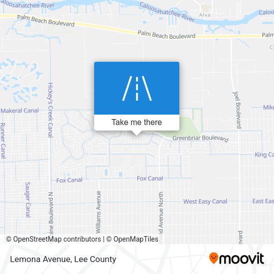 Lemona Avenue map