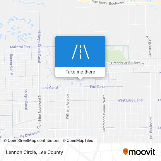 Mapa de Lennon Circle