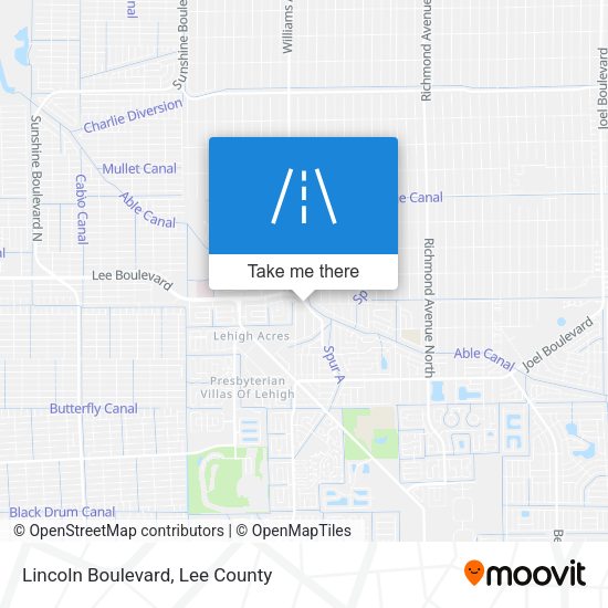 Lincoln Boulevard map