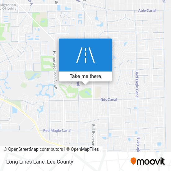 Long Lines Lane map