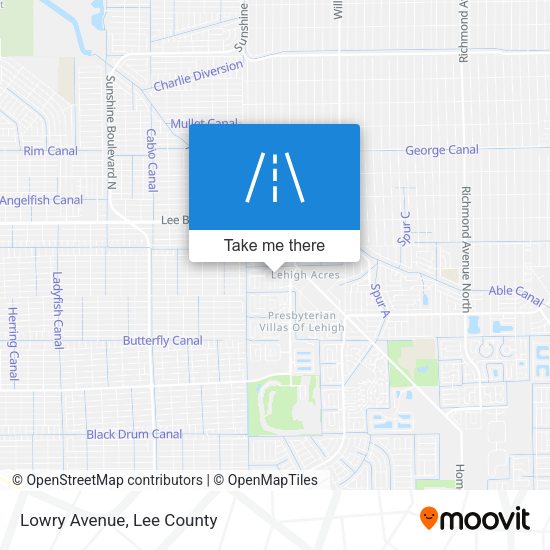Mapa de Lowry Avenue