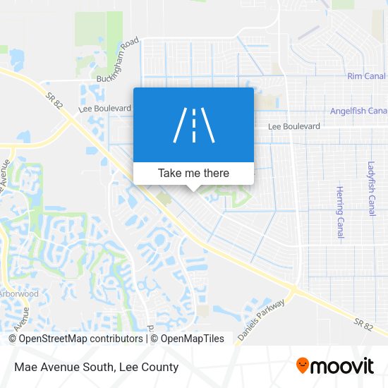 Mae Avenue South map