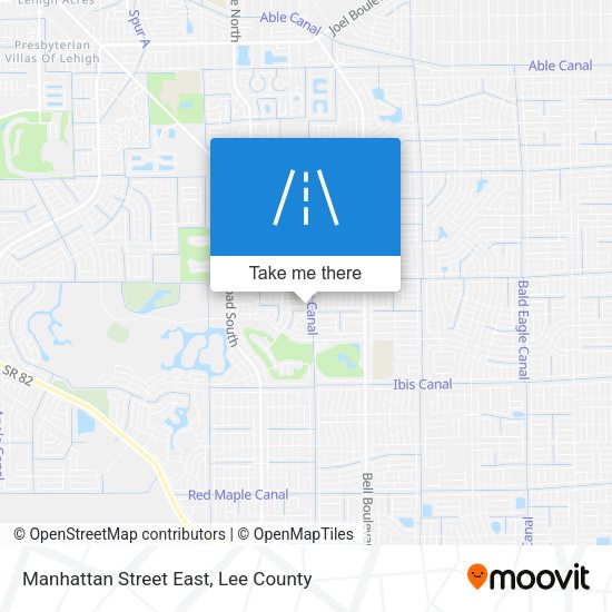 Manhattan Street East map