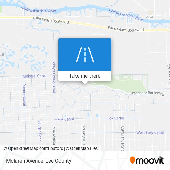 Mclaren Avenue map