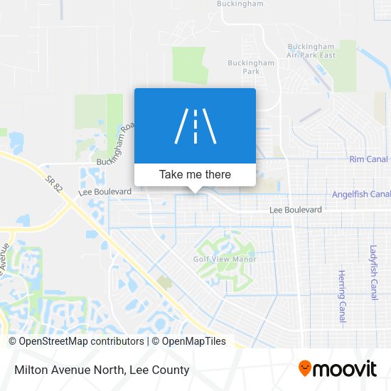 Milton Avenue North map