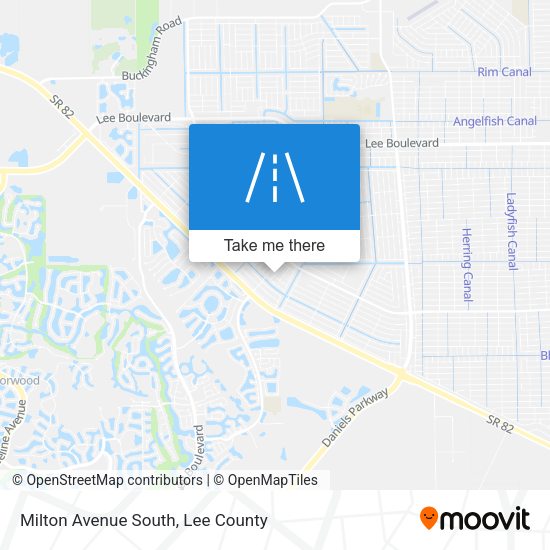 Milton Avenue South map