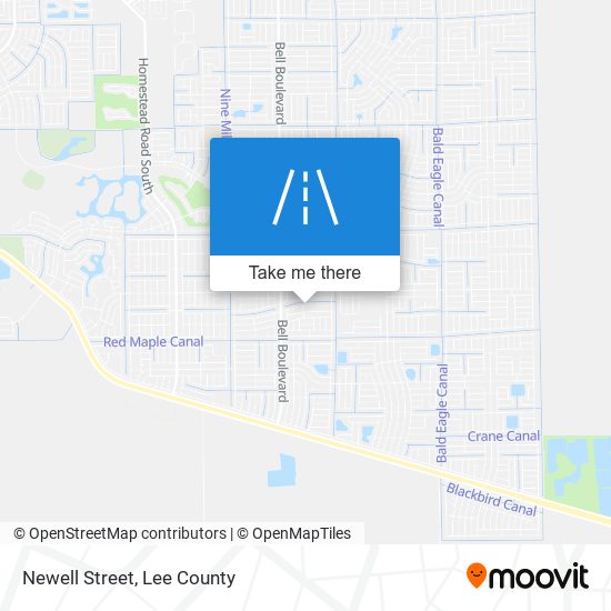 Newell Street map