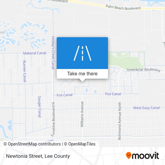 Mapa de Newtonia Street
