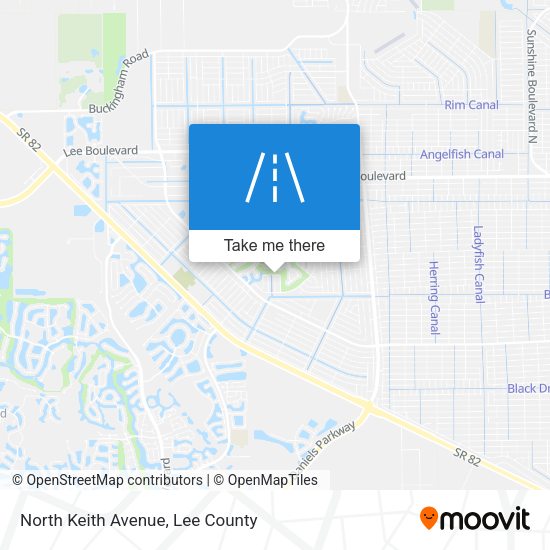 North Keith Avenue map