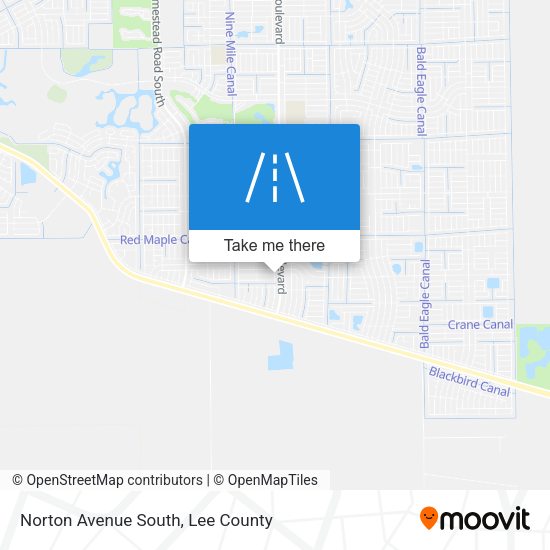 Norton Avenue South map