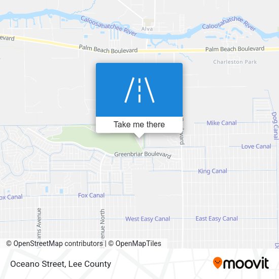 Mapa de Oceano Street