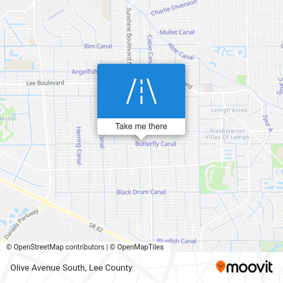 Olive Avenue South map