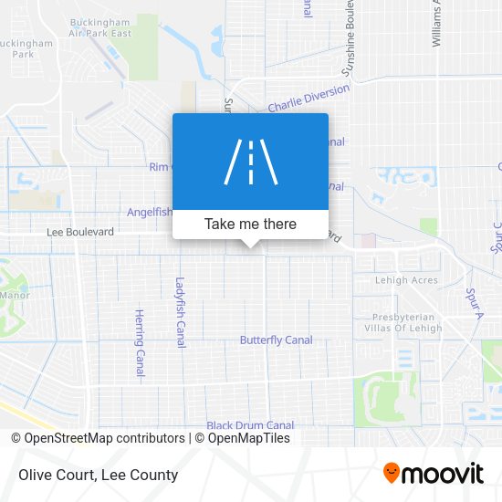 Mapa de Olive Court