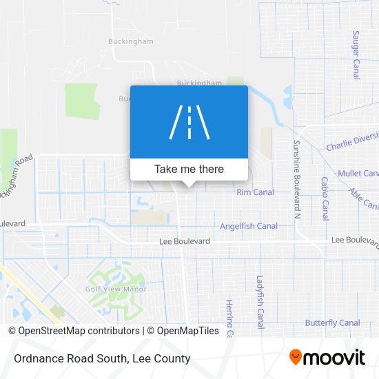 Ordnance Road South map