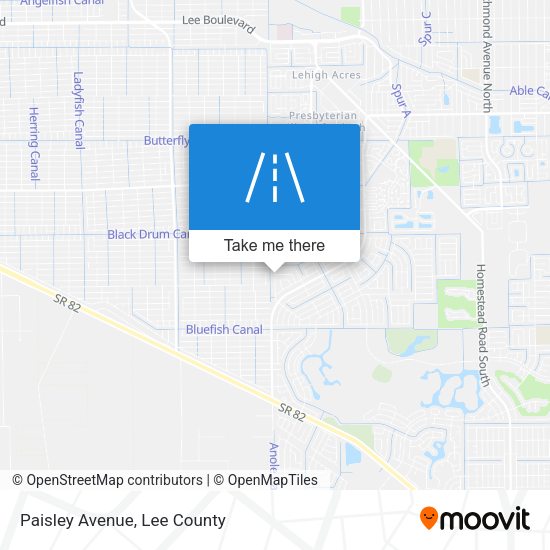 Mapa de Paisley Avenue