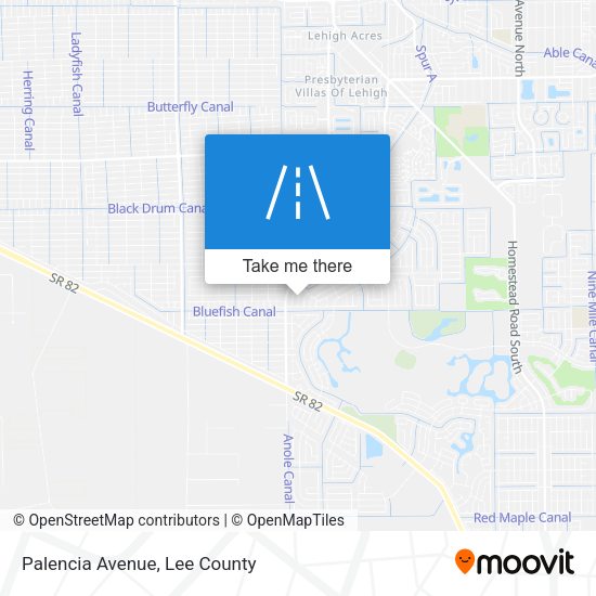 Mapa de Palencia Avenue