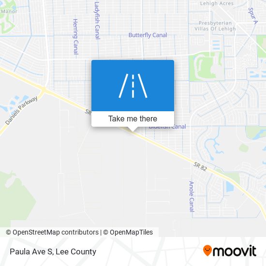 Paula Ave S map