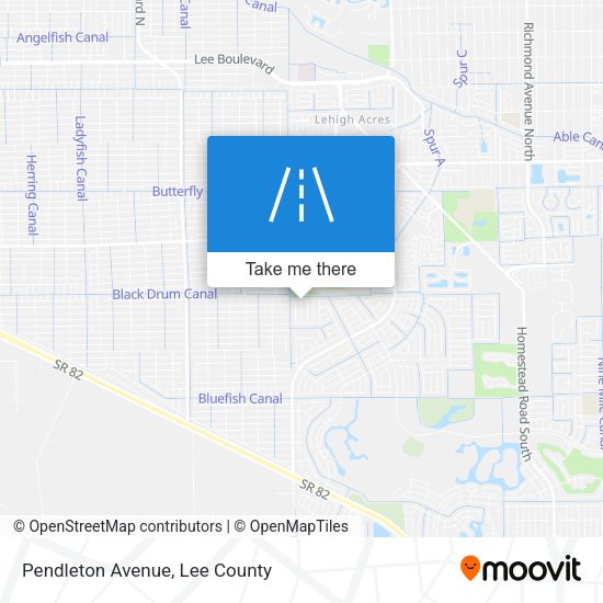 Mapa de Pendleton Avenue