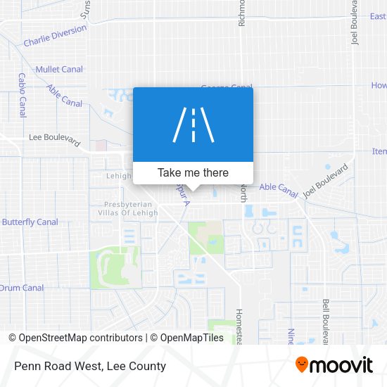 Mapa de Penn Road West