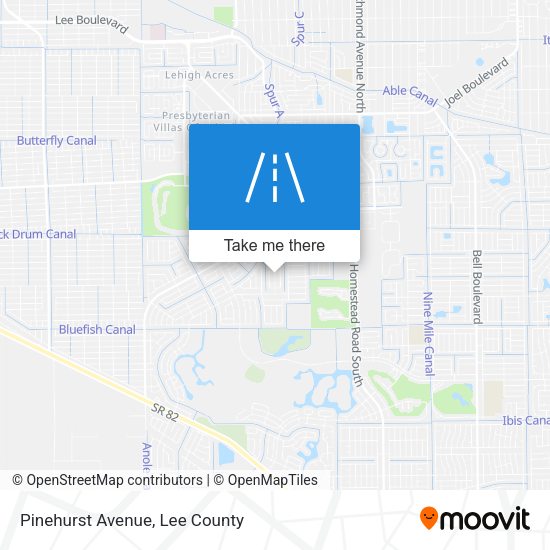 Mapa de Pinehurst Avenue