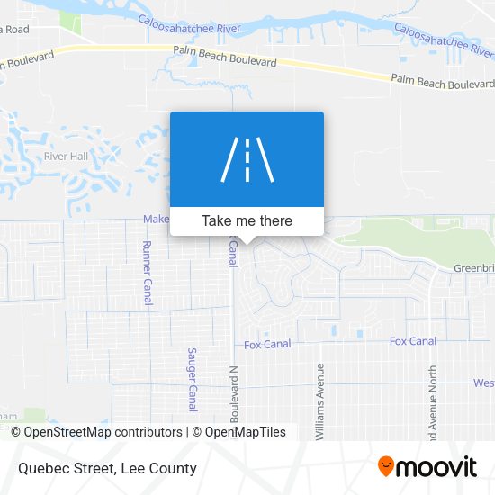 Quebec Street map