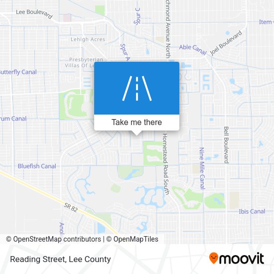 Mapa de Reading Street