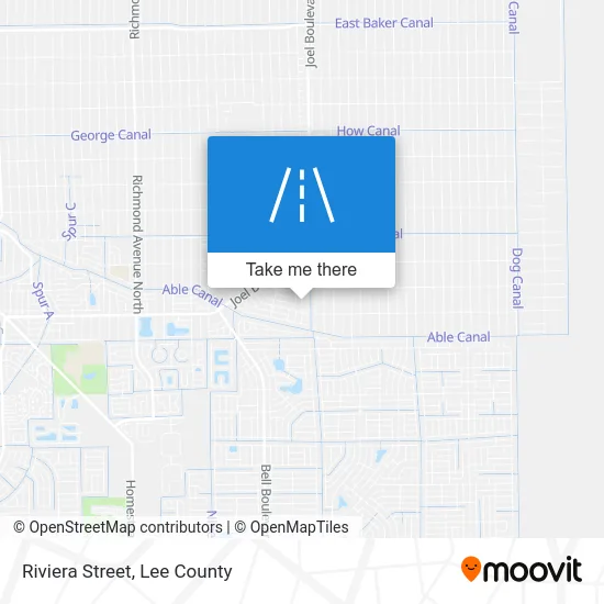 Riviera Street map