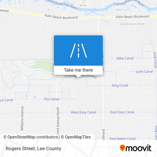 Mapa de Rogers Street