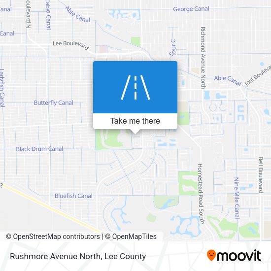 Rushmore Avenue North map