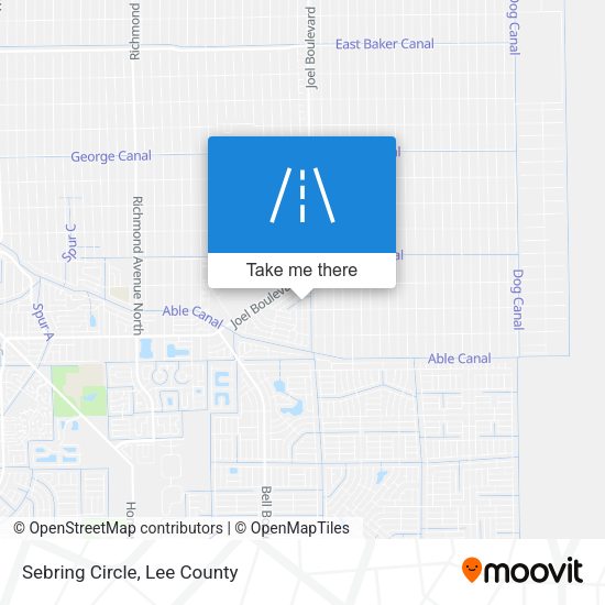 Mapa de Sebring Circle