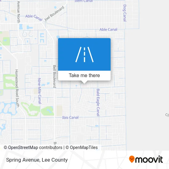 Spring Avenue map