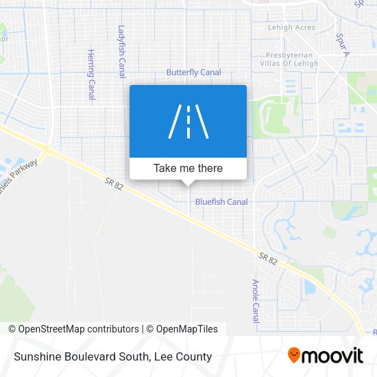 Mapa de Sunshine Boulevard South