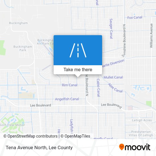 Tena Avenue North map