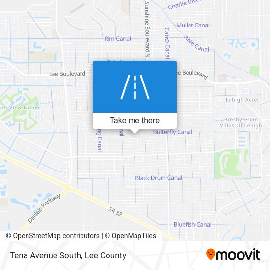 Tena Avenue South map