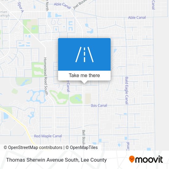 Mapa de Thomas Sherwin Avenue South
