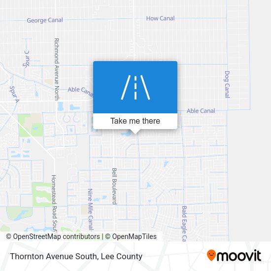 Thornton Avenue South map