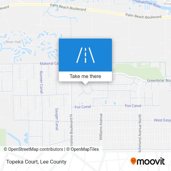 Mapa de Topeka Court