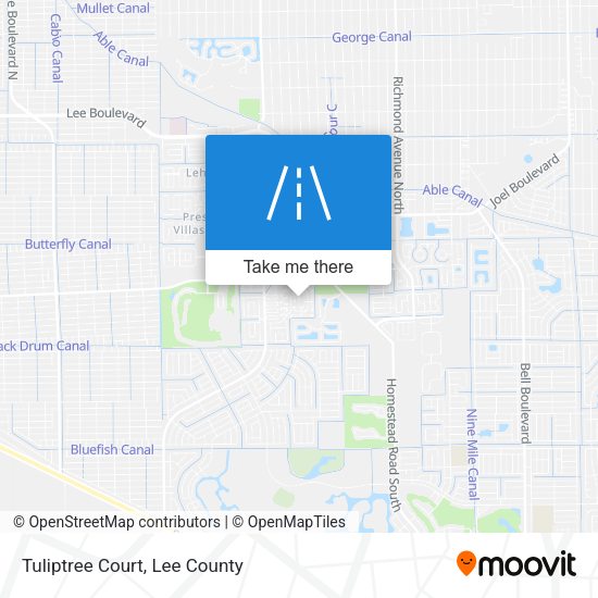 Tuliptree Court map
