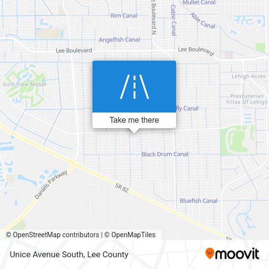 Unice Avenue South map