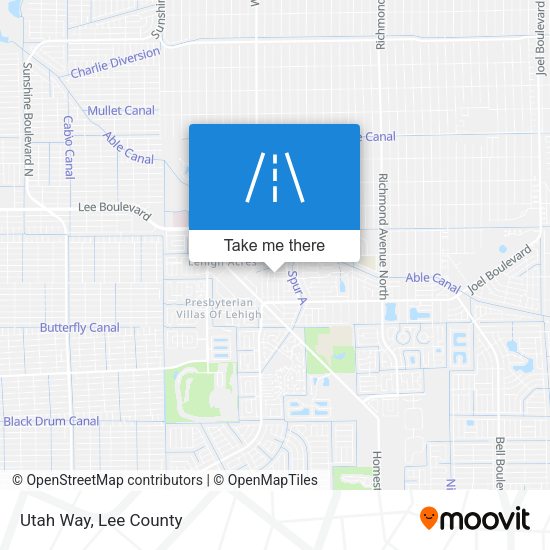 Mapa de Utah Way