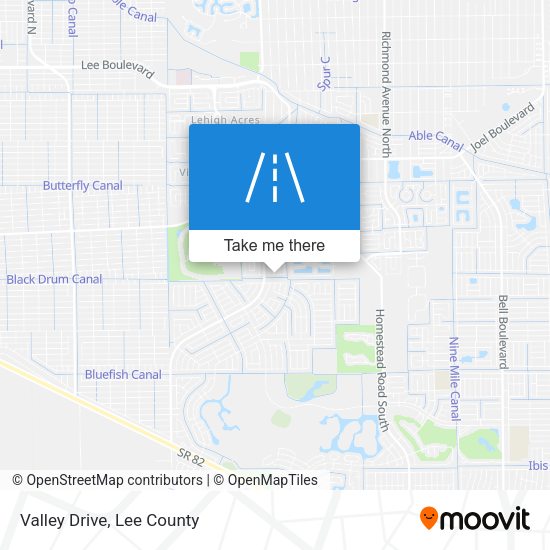 Valley Drive map