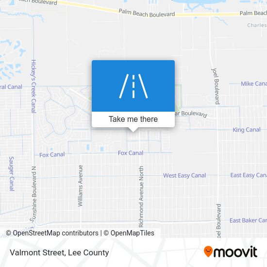 Mapa de Valmont Street
