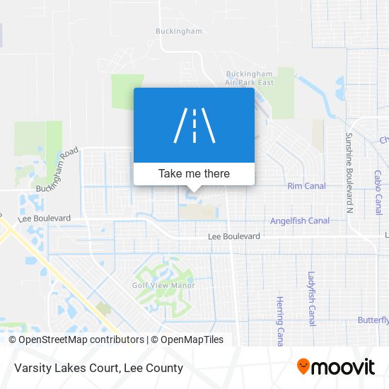 Mapa de Varsity Lakes Court