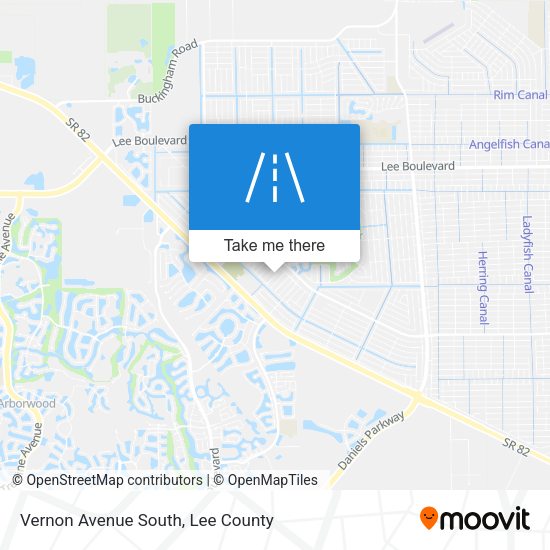 Vernon Avenue South map